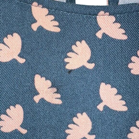 Boden Blue Floral Print Cap Sleeve Fit & Flare Dress Size 10L - Picture 12 of 12